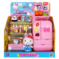 핑크래빗 냉장고 주방놀이 소꿉놀이세트, 1개