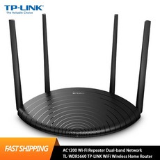 TL-WDR5660 TP-LINK 와이파이 원격 제어 무선 홈 라우터 듀얼 밴드 네트워크 AC1200 리피터 어 버전, 2) 미국 플러그, 1개