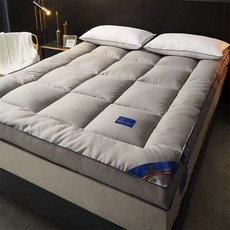 라텍스 매트리스 토퍼 싱글 하드 수면매트 자취 손님 수면, 90x190cm, 그레이 5cm