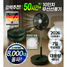 독일 프리미엄 초대용량 BLDC 무선 저소음 써큘레이터 선풍기, 모던딥그린 (대형)