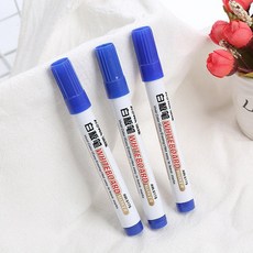 AOWa 澳娃 易擦水性白板筆 135mm 黑色 紅色 藍色 記號筆, 1個, 藍色10支, 藍色, 10支