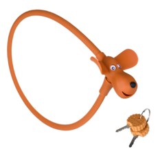 크룸 귀여운 강아지 자전거 자물쇠, 1개, 브라운