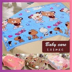 莫菲思 可愛小毛毯 寶寶毯 睡覺保暖毯 柔軟親膚毯, 可可熊-咖啡