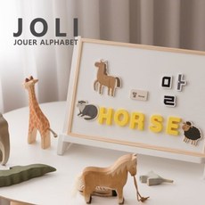 꼬메모이 졸리보드+알파벳 동물 2종세트, 졸리화이트보드+쥬에(알파벳동물2종세트)