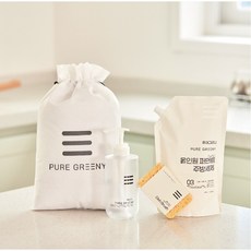 퓨어그리니 친환경 EM 맨손 뽀득 천연 1종 주방세제 풀세트, 2세트, 750ml