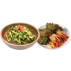 도미솔 맛있는 열무 김치2kg+파김치 1kg[34151584], 단일옵션, 1개