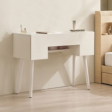 삼익가구 베런 멀티수납형 원형거울 화장대 시리즈, 01. 멀티수납형 화장대(스툴제외), 화이트