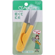 클로버 크로바 쪽가위 67-547 수예용 실밥제거 정밀 가위, 1개, 혼합색상