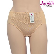 비너스자스민 1265 여성 삼각팬티 레이스 노라인 누디팬티 맥시 햄팬티