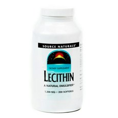 SOURCE NATURALS 卵磷脂膠囊 1200mg, 1罐, 200顆