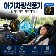 개미창고 아기차량선풍기 써큘레이션 USB타입 블랙, 1개, BZF40