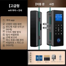 MONI 양방향도어락 환자 설치 치매환자 교체, 1개, WiFi 바닥 마운트 이중문