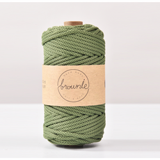 4.5mm 70yard 굵은뜨개실 무광 폴리에스터실 브라우니 코드 주얼리 가방 매듭끈 매듭공예, 1개, 07. Deep Olive, 그린계열