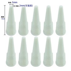 吸水泥灌漿器 門窗注漿 文化磚地磚瓷磚填縫多功能尖圓扁嘴填縫神器, 1個, 吸水泥膠填縫槍的10個尖嘴（無槍體）
