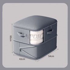 APOIO 1+1 대용량 패딩 이불 압축 파우치 다용도 지퍼형 압축 수납 정리 파우치, 2개, 그레이