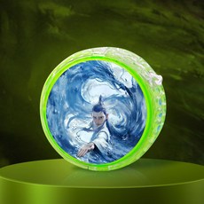 臺灣-出貨 【新款熱銷】新款哪吒敖丙悠悠球兒童入門初學者溜溜球自動迴旋女孩小學生 GDW5, 敖丙2-綠色1個, 1個