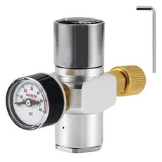 호환 맥주 통 Co2 충전기 0-60PSI 미니 조절기 볼 잠금 장치 휴대용 디스펜서 가정용 양조 통용 연결 해제, Charger, 상세설명참조, 1개