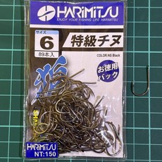 HARIMITSU 狼牙 特級千又 釣鉤, 1個, 6號