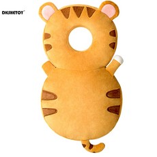 동물캐릭터 머리보호 쿠션 스트랩조절 가능 아기 걸음마 충격흡수 등쿠션, Tiger