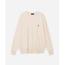 예일 YALE 댄 미니멀 니트 아이보리