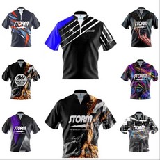 滾球堂 保齡球專用排汗衣，吸濕排汗材質，舒適透氣，提升運動表現, 1個, Storm 紅底龍紋,L