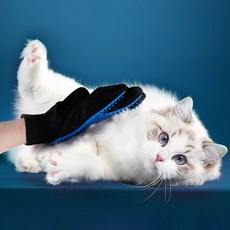 FOOI 매직 핸드 브러쉬 장갑 애완동물 털제거 강아지 고양이 털관리 털갈이 장갑 (오른손+왼손), 핑크(오른손+왼손), 1개