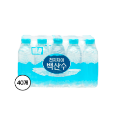 백산수 무라벨 생수, 330ml, 40개