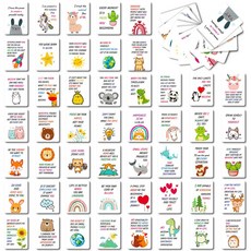 嗨購 50張激勵文字卡片，職場打工人勵志語錄，積極向上正能量, 1個, T01042066