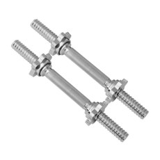 JFIT 스레드 덤벨 핸들 2개 세트 스타 칼라 포함 2.5cm(1인치) 표준 플레이트에 적합, JFIT 스레드 덤벨 핸들, 2개 세트, 스타 칼라 포