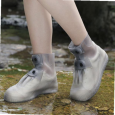 발목 휴대용 장화 신발방수커버 똑딱이 레인슈즈 장마철 비오는날 신발덮개