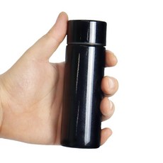 르웨이 휴대용 316 스테인리스 보온 보냉 가벼운 미니 텀블러 125ml, 1개, 블랙