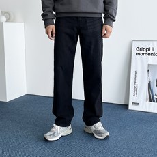 DAILT 大尺寸的男士寬牛仔褲