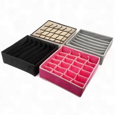 보관함 의류 서랍 칸막이 속옷 양말 부직포 접이식 정리 7칸 24칸, 1개, 단일상품1