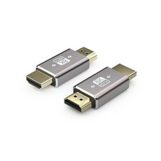 SOMDARHK 8K HDMI 어댑터 수 - 수 2팩 HDMI 커넥터 금 도금 HDMI 2.1 어댑터 180도 8K@60Hz 노트북 모니터 프로젝터와 호환, SOMDARHK 8K HDMI 어댑터 수 - 수 2팩,