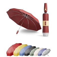 Kesteo 방풍 여행용 우산 85MPH 바람을 견디며 137.2cm(54인치) 자동 역방향 접이식 우산 쉬운 자동 열림 커버 가방 포함 여행 자동차 출퇴근 여성