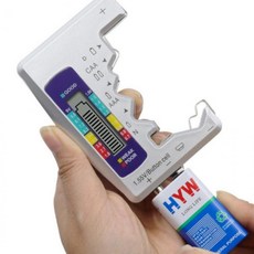 건전지 테스터기 배터리 잔량 측정기 전력 확인 무전원 검출기, 1개, 디지털형