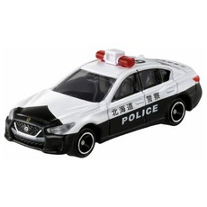 TAKARA TOMY 多美小汽車 TOMICA #33 北海道警車 日產SKYLINE 合金模型車 收藏玩具, 1個, White