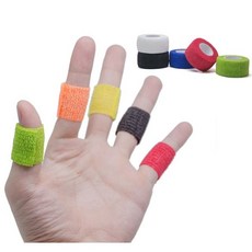 자가점착밴드 보호대 테이핑 2.5cm 손가락붕대 탄력붕대 자가접착식 손가락 탄력 접착붕대 손가락밴드 adp*1668oD, 검정, 1개
