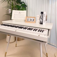 Composer 61鍵抽屜式書桌電鋼琴 61鍵電子琴 輕錘電鋼琴 標準琴鍵, 1個, 61鍵書桌抽屜琴