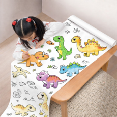 제이랜드 어린이 색칠도안 3M대형 컬러링북, 공룡 친구들, 1개