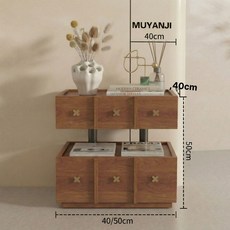 mir 침대헤드선반 수납침대 침대헤드틈새수납장, 불필요, 50x40x50cm, 사우스아메리칸레드체리