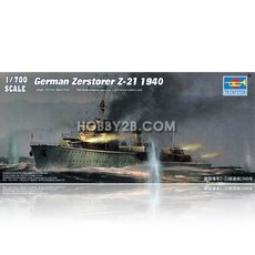 전함프라모델 1/700 German Zerstorser Z-21 (1940) [BPV23624]