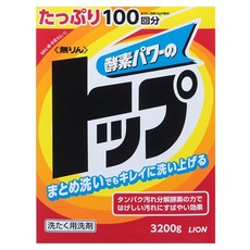 LION 獅王 Top Moolin 酵素威力洗衣精, 3.2kg, 1個