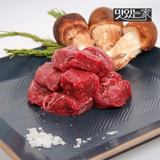 1등급 한우 큐브 깍뚝 한입 스테이크 200g+200g, 없음, 없음