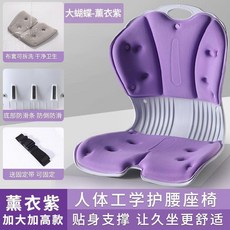 人體工學護腰坐墊, 加大蝴蝶紫色