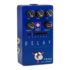 FLAMMA FS06 디지털 프리앰프 페달 기타 이펙트 페달 내장 캐비닛 시뮬레이션 7 프리앰프 모델 저장 가능한 프리셋, FS03 딜레이 루퍼
