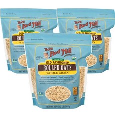 밥스레드밀 올드패션드 통곡물 롤드 오츠, 3개, 907g