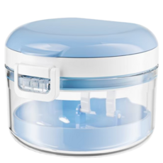 牙套/假牙收納盒 附清潔工具及鏡子, 1個, 90L