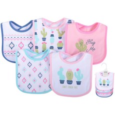 luvable friends 嬰幼兒口水巾圍兜 5入組 仙人掌, 1個