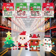 블럭 크리스마스 겨울눈사람 학습 미술 교구 창의력 놀이 만들기